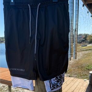 Undeniable Men's Black Athletic Shorts